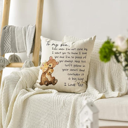To My Son From Mom & Dad Pillow