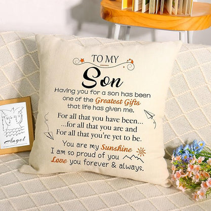 To My Son From Mom & Dad Pillow