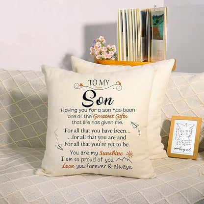To My Son From Mom & Dad Pillow
