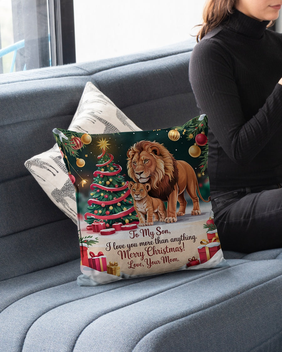 TO MY SON - CHRISTMAS PILLOW – PERFECT GIFT FROM MOM