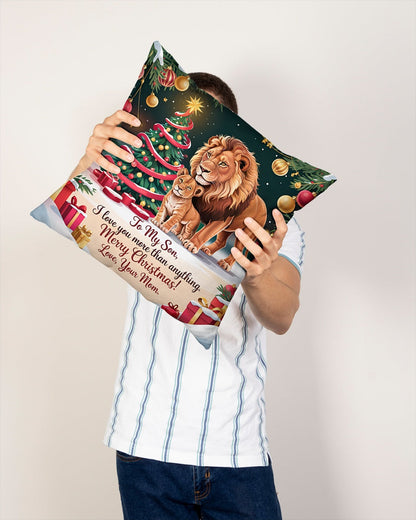 TO MY SON - CHRISTMAS PILLOW – PERFECT GIFT FROM MOM