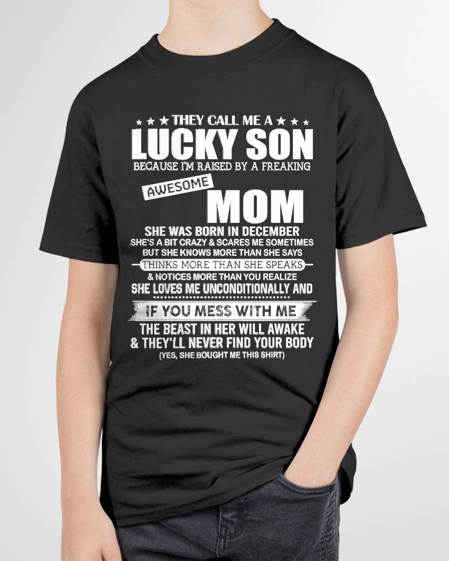 November - Lucky Son Raised By A Freaking Awesome Mom - Perfect gift for your son (SKU2603-179-11)