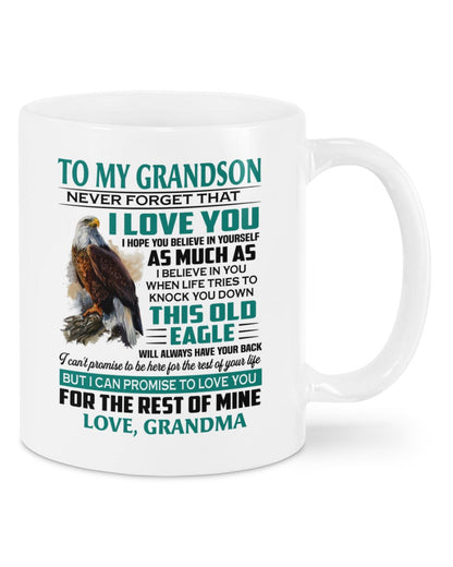 TO GRANDSON MUG 02 - GIFT FROM GRANDMA - TWINEHEARTS