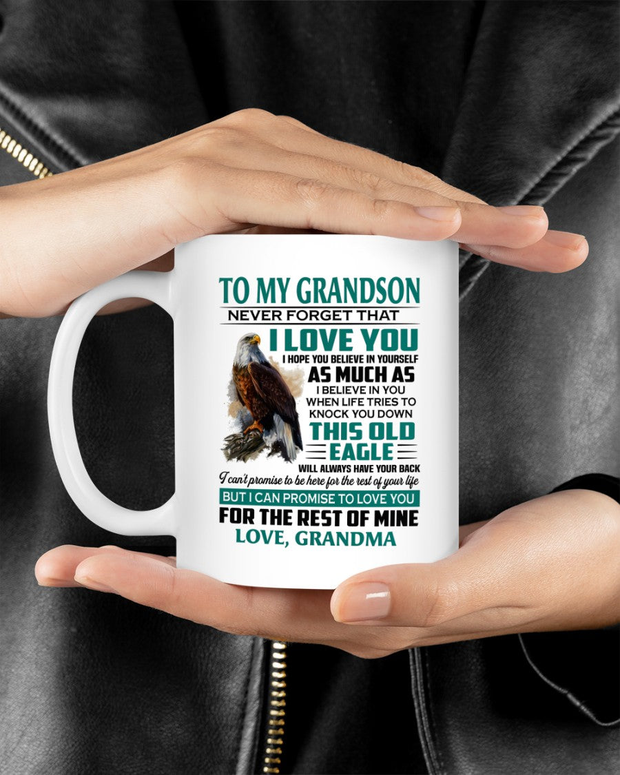 TO GRANDSON MUG 02 - GIFT FROM GRANDMA - TWINEHEARTS
