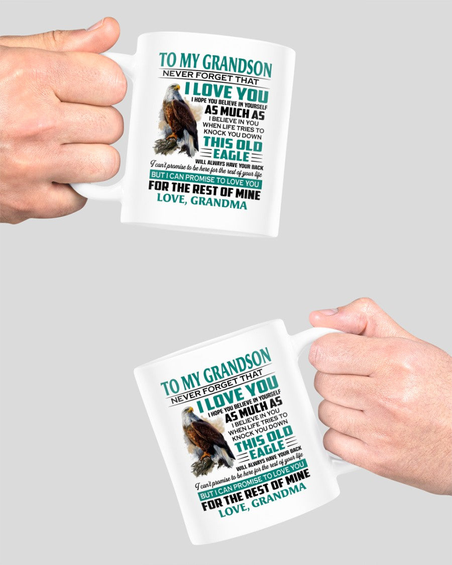 TO GRANDSON MUG 02 - GIFT FROM GRANDMA - TWINEHEARTS