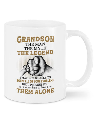 TO GRANDSON MUG 03 - GIFT FROM GRANDMA - TWINEHEARTS