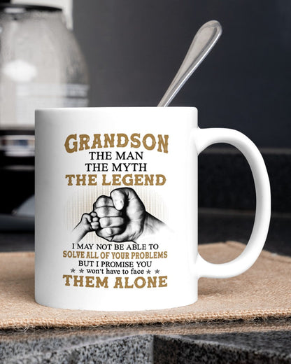 TO GRANDSON MUG 03 - GIFT FROM GRANDMA - TWINEHEARTS