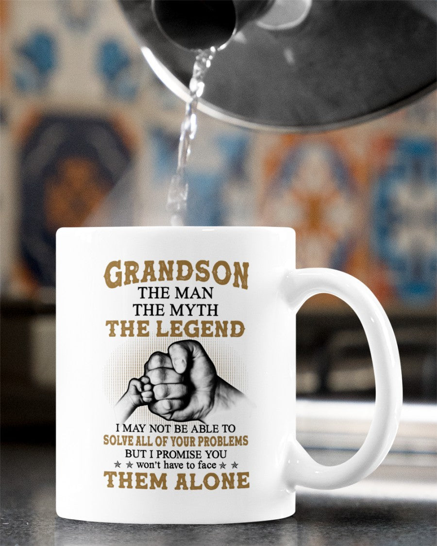 TO GRANDSON MUG 03 - GIFT FROM GRANDMA - TWINEHEARTS