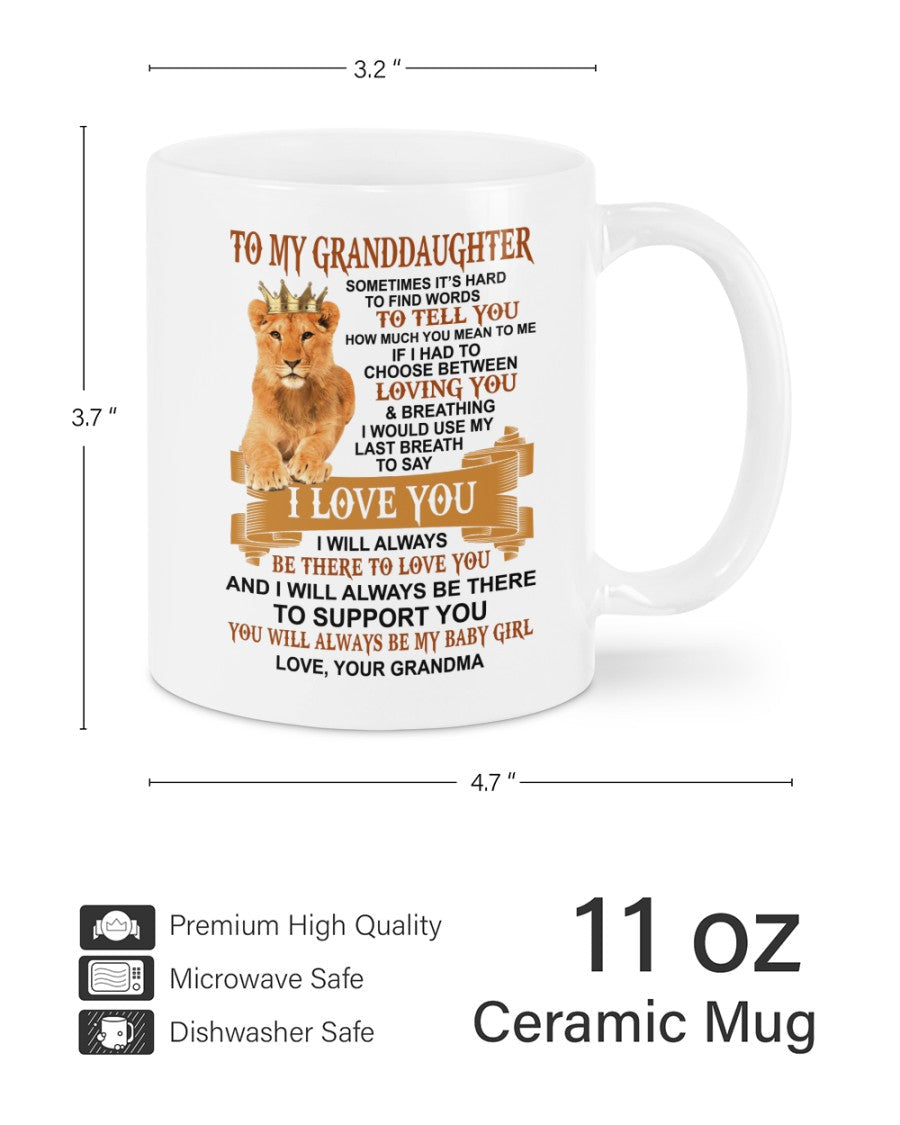 TO GRANDDAUGHTER MUG 01 - GIFT FROM GRANDMA - TWINEHEARTS
