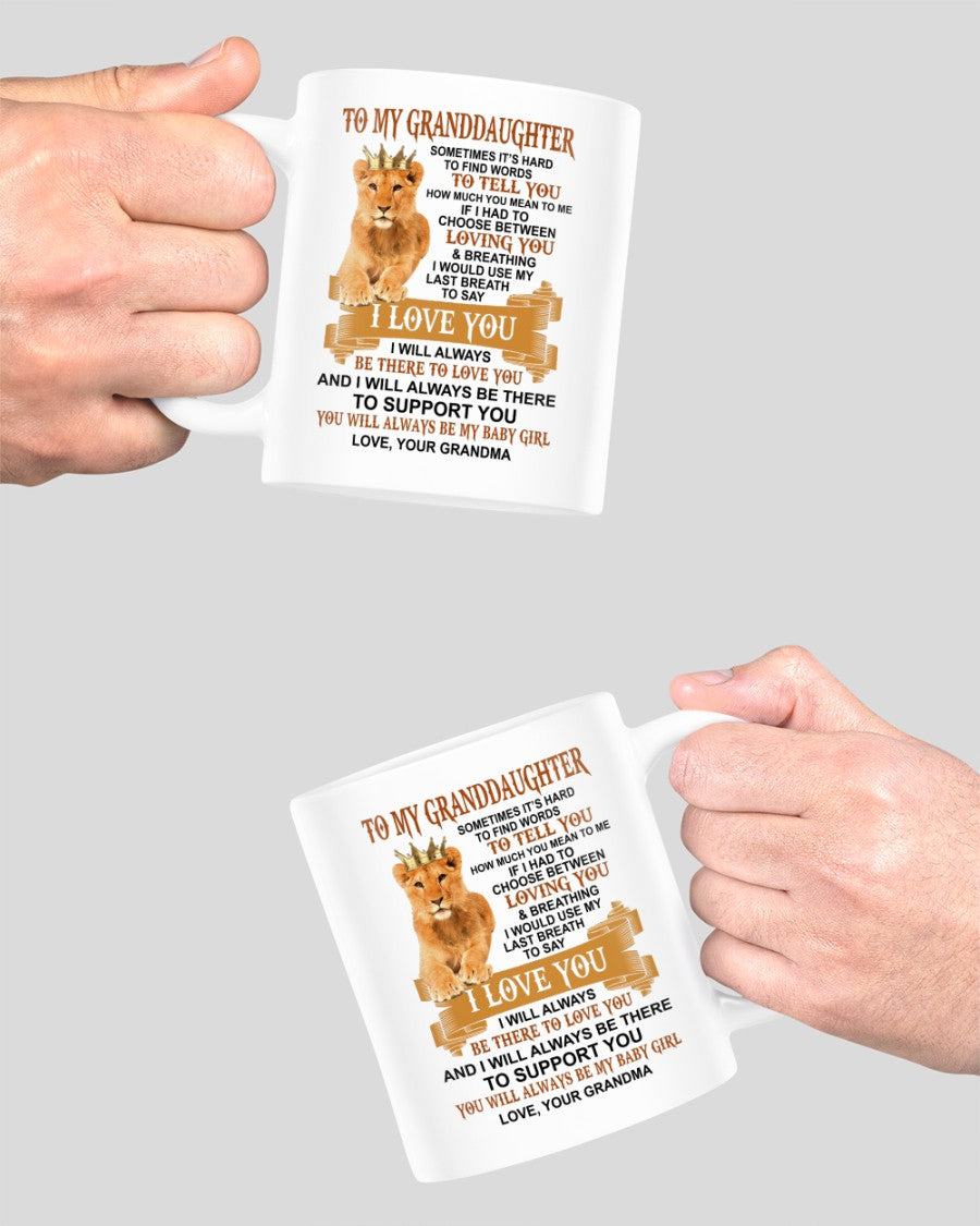 TO GRANDDAUGHTER MUG 01 - GIFT FROM GRANDMA - TWINEHEARTS