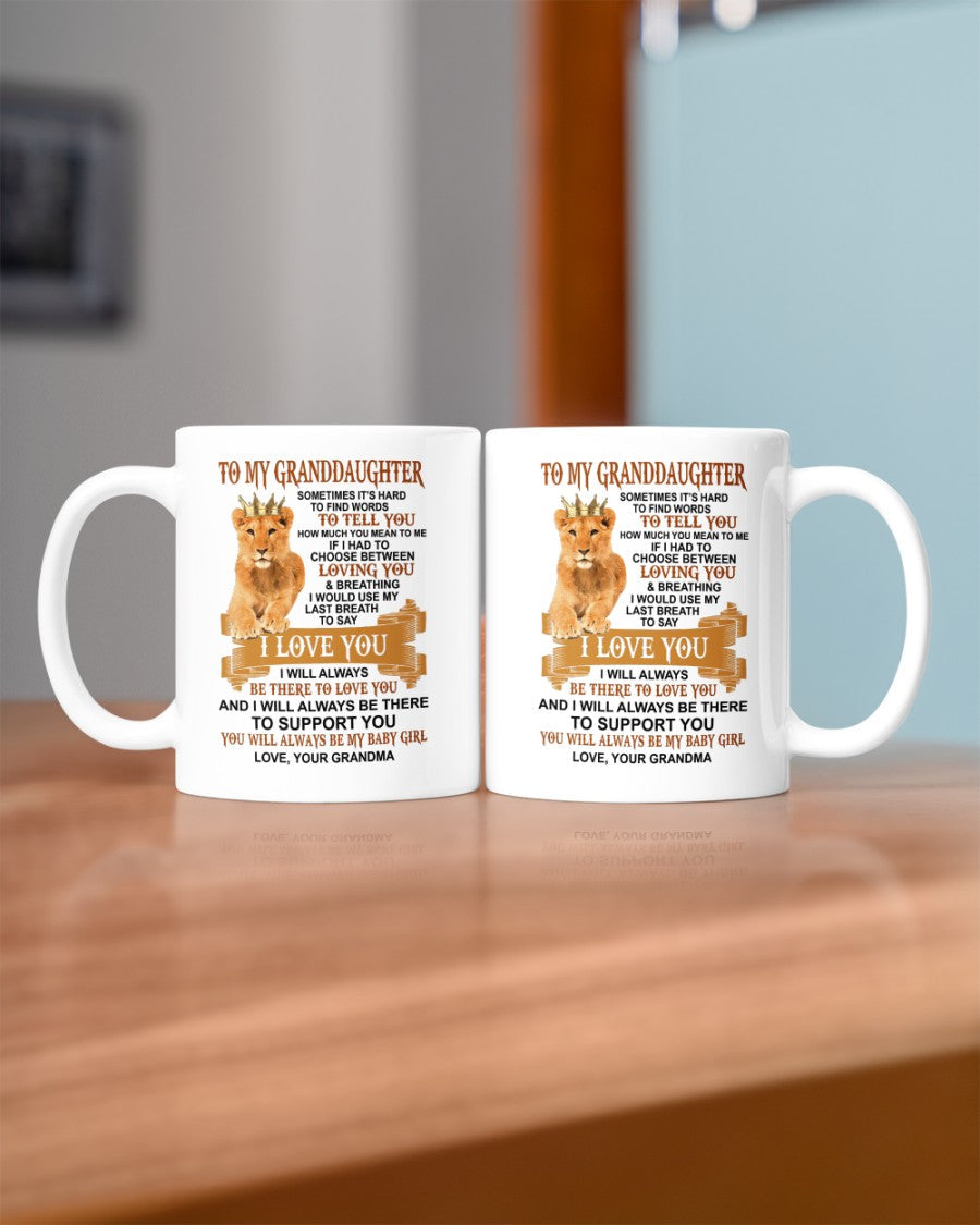 TO GRANDDAUGHTER MUG 01 - GIFT FROM GRANDMA - TWINEHEARTS