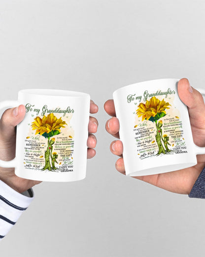 TO GRANDDAUGHTER MUG 02 - GIFT FROM GRANDMA - TWINEHEARTS