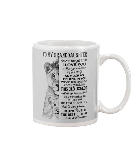 TO GRANDDAUGHTER MUG 04 - GIFT FROM GRANDMA - TWINEHEARTS