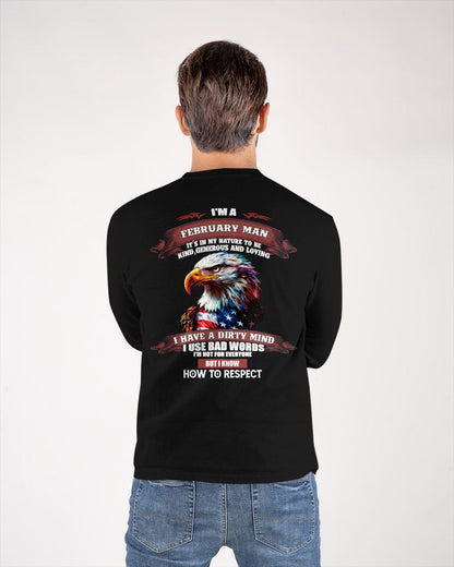 FEBRUARY - KNOW HOW TO RESPECT - BIRTHDAY T-SHIRT FOR MEN - NTTD02 (SKU12-311-02)