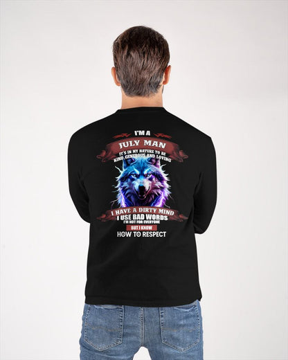 JULY - KNOW HOW TO RESPECT - BIRTHDAY T-SHIRT FOR MEN - NTTD07 (SKU12-312-07)