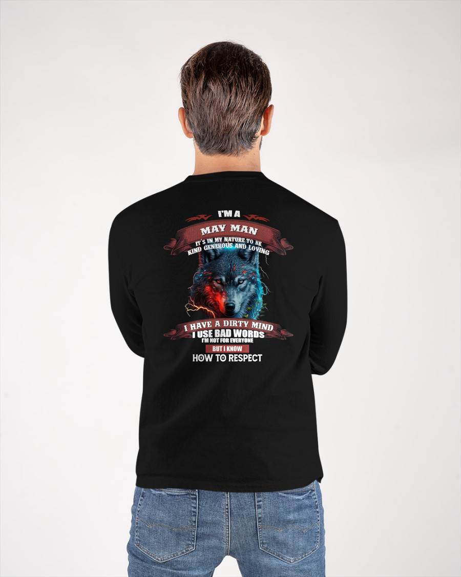 MAY - KNOW HOW TO RESPECT - BIRTHDAY T-SHIRT FOR MEN - NTTD05 (SKU12-162-05)