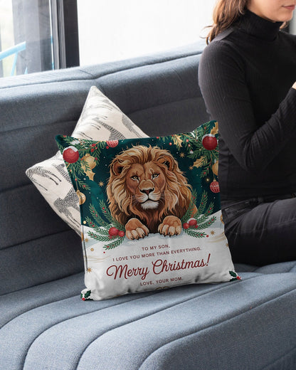 TO MY SON - CHRISTMAS PILLOW – PERFECT GIFT FROM MOM