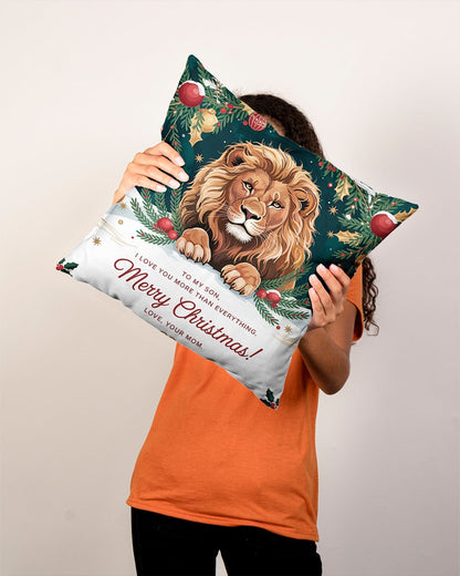 TO MY SON - CHRISTMAS PILLOW – PERFECT GIFT FROM MOM