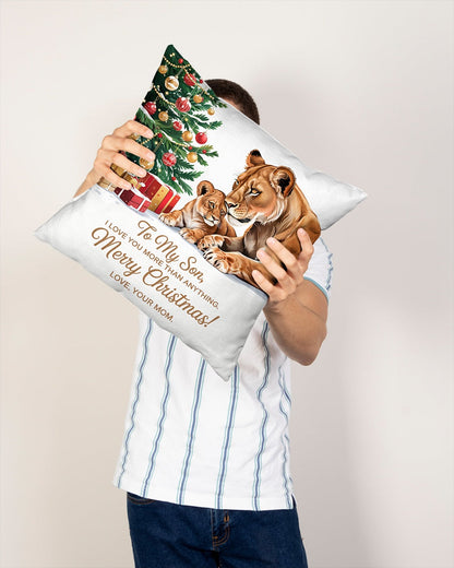 TO MY SON - CHRISTMAS PILLOW – PERFECT GIFT FROM MOM