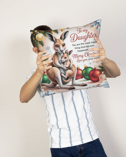 TO MY DAUGHTER- CHRISTMAS PILLOW – PERFECT GIFT FROM MOM