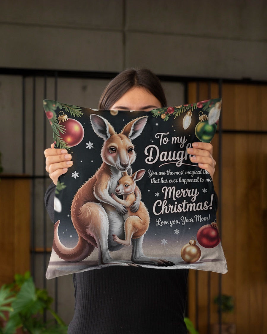 TO MY DAUGHTER- CHRISTMAS PILLOW – PERFECT GIFT FROM MOM