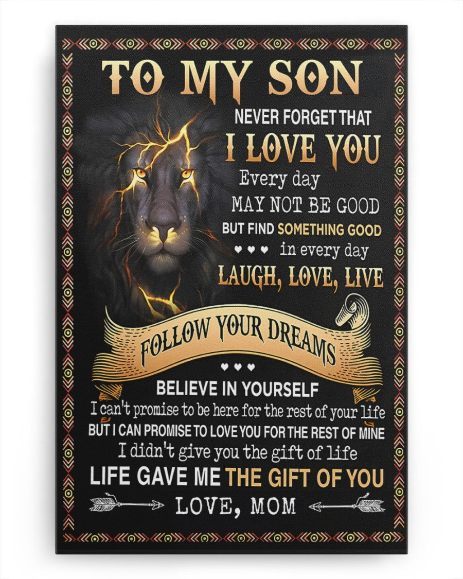 CANVAS FOR SON - BEST GIFT FROM MOM - TW07-00 (SKU2604-152)