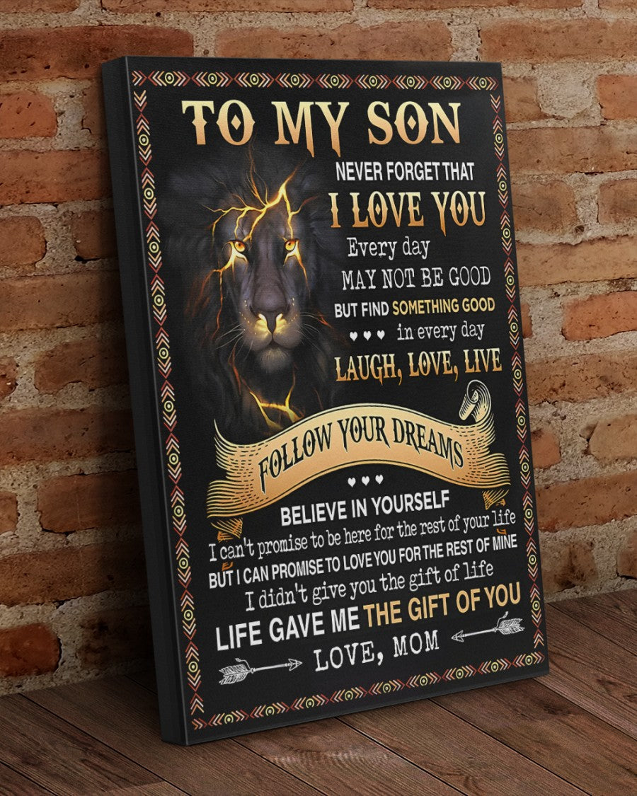 CANVAS FOR SON - BEST GIFT FROM MOM - TW07-00 (SKU2604-152)