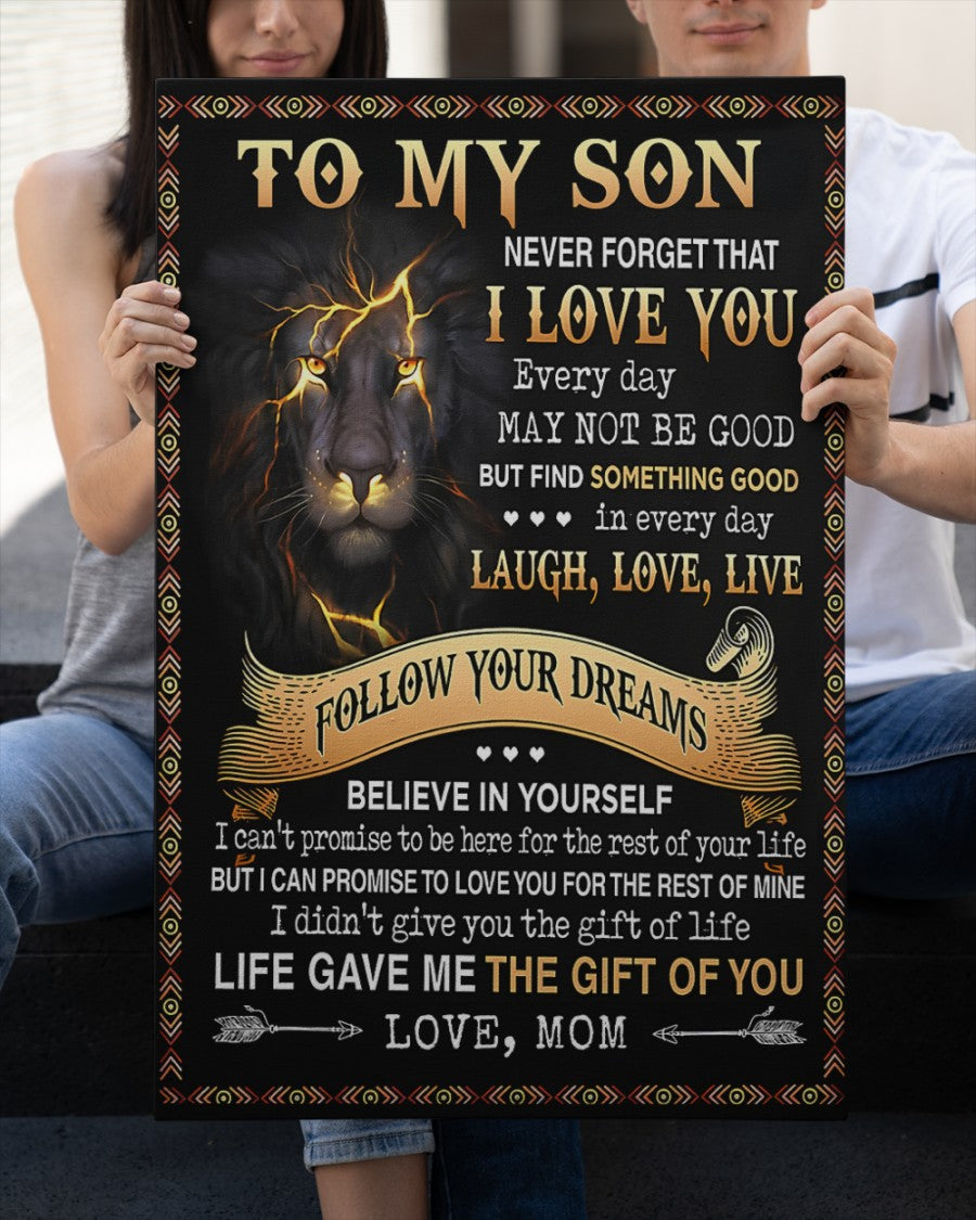 CANVAS FOR SON - BEST GIFT FROM MOM - TW07-00 (SKU2604-152)