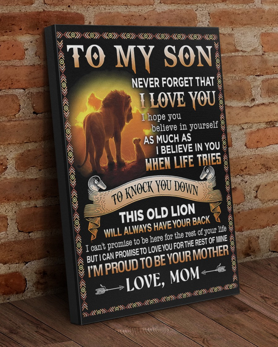 CANVAS FOR SON - BEST GIFT FROM MOM - TW07-00 (SKU2604-149)