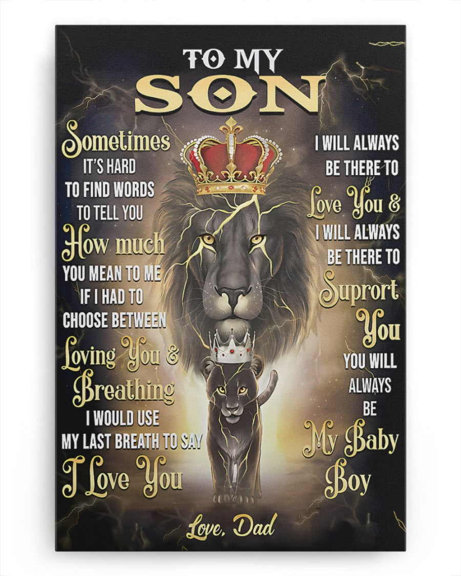 CANVAS FOR SON - BEST GIFT FROM DAD - TW07-00 (SKU2604-139)