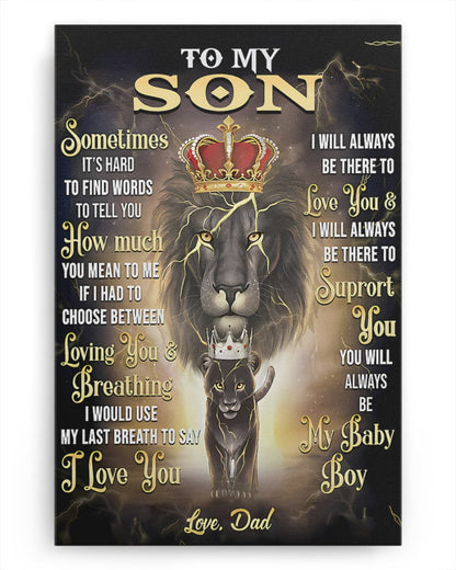 CANVAS FOR SON - BEST GIFT FROM DAD - TW07-00 (SKU2604-139)