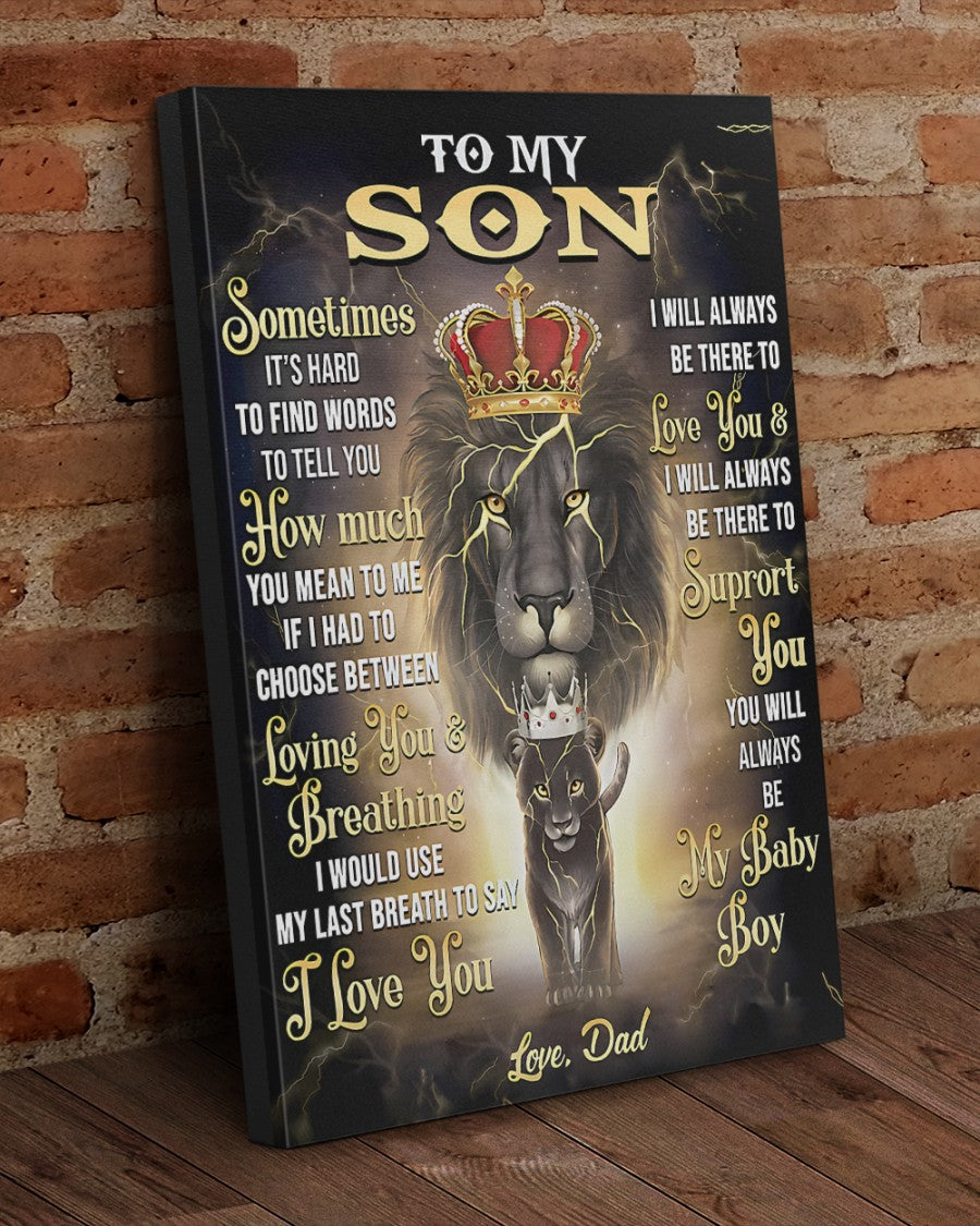 CANVAS FOR SON - BEST GIFT FROM DAD - TW07-00 (SKU2604-139)