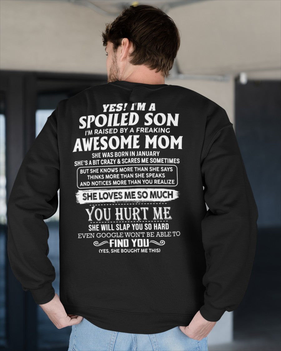 January - Awesome mom - Perfect gift for your Spoiled Son (SKU2604-175-01)