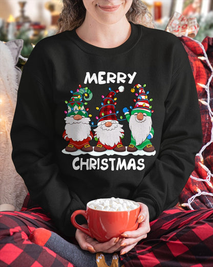 Merry Christmas Gnomes Xmas Family Men Women T-Shirt (SKU-MRCM-18) FMA