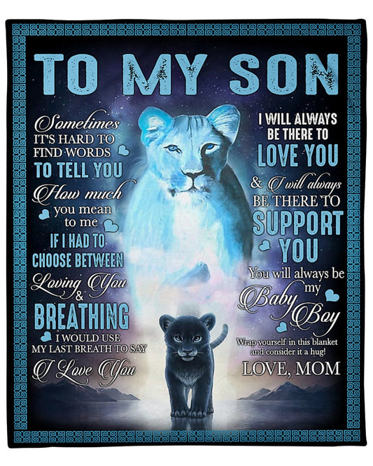 Perfect Gift For Son - from mom blanket
