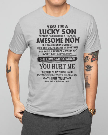 October - Sweetheart and warrior Mom - Perfect Gift For Your Son (SKU06-44-10)