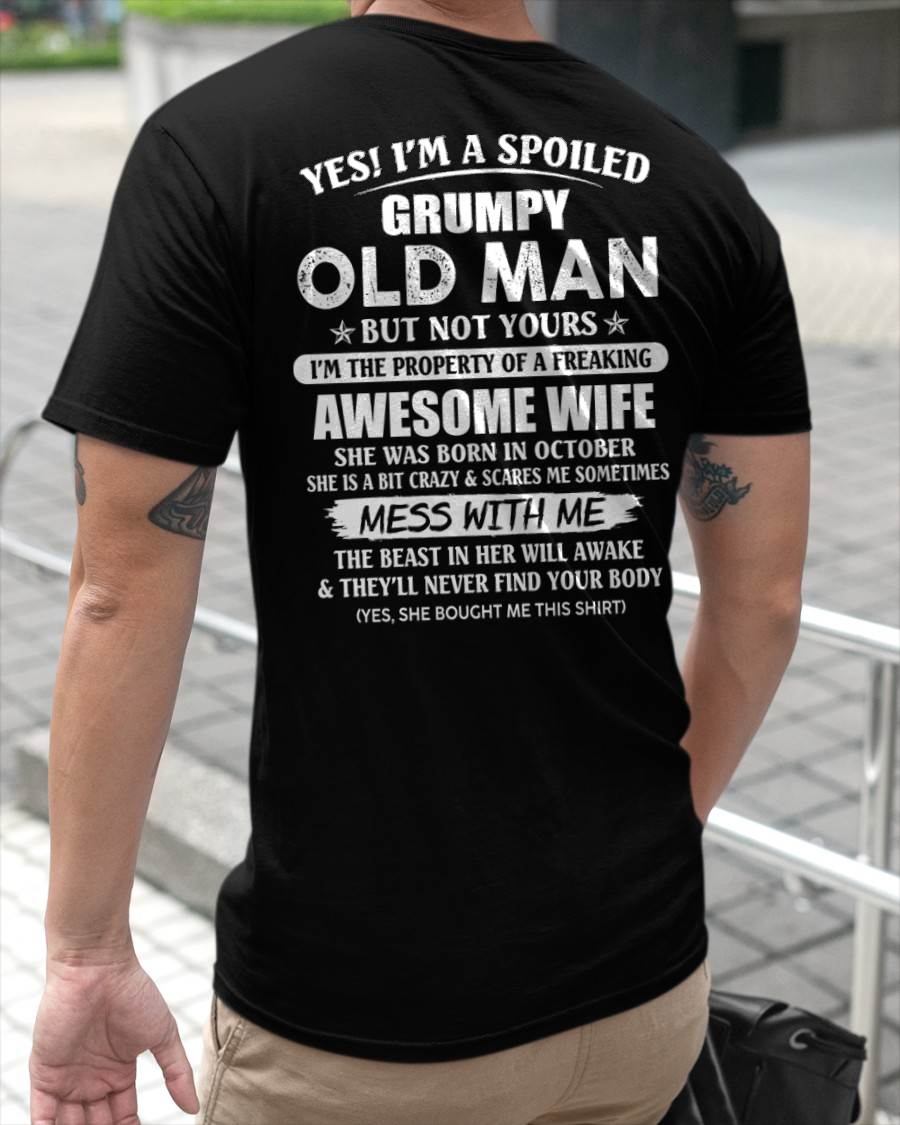 October - Grumpy Old Man - Perfect gift for your husband (SKU06-68-10)