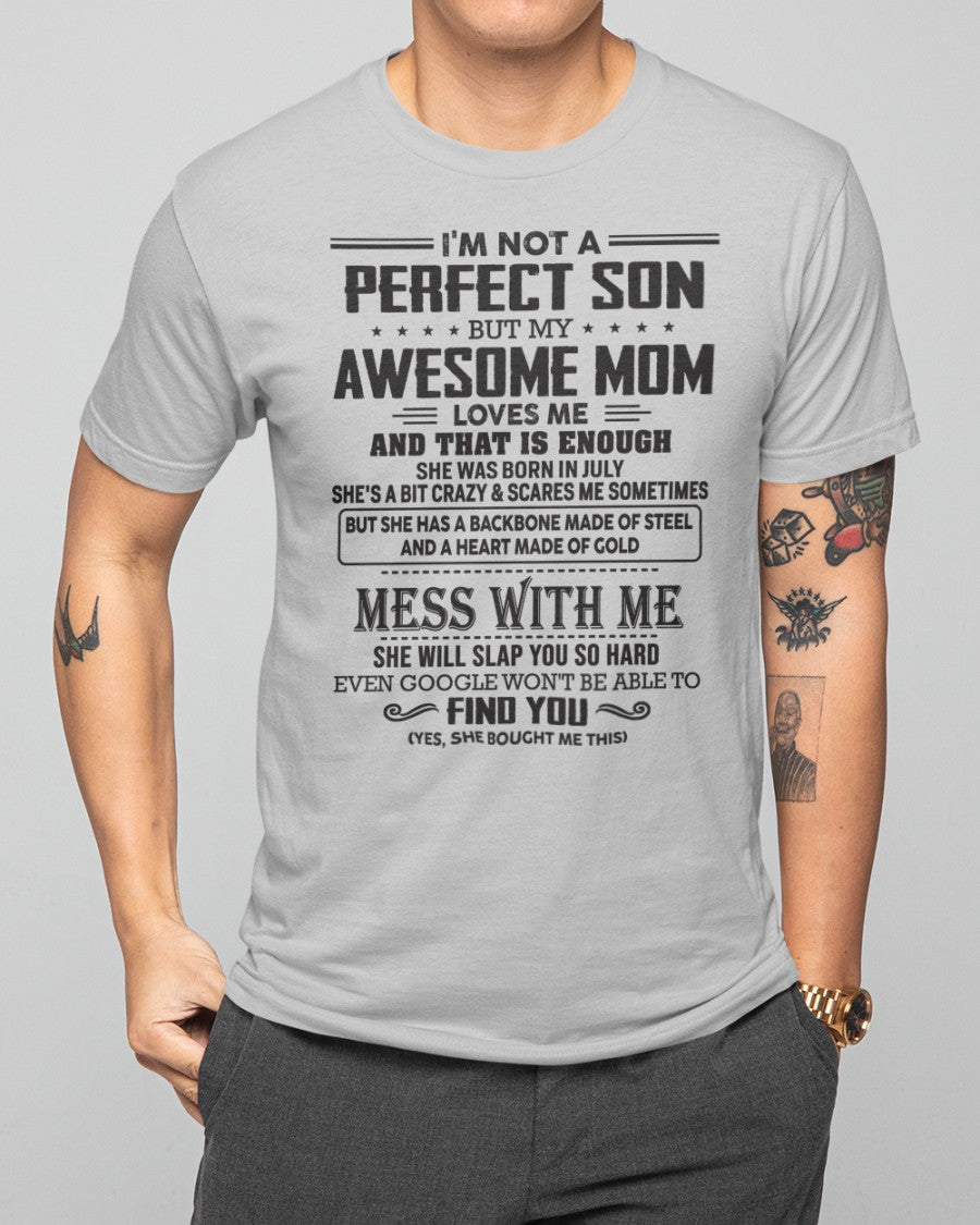 July - Awesome Mom - Perfect gift for your son (SKU06-11-07)