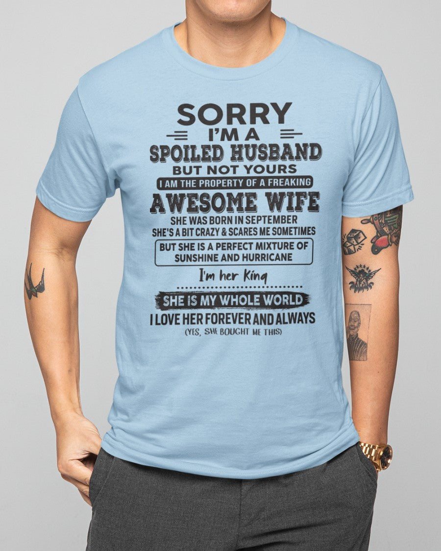 September - Awesome Wife - Perfect gift for your husband (SKU06-06-09)
