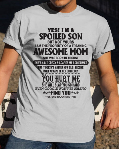 August - Gift for Son from a Legendary Mom ( SKU-MS01-08)
