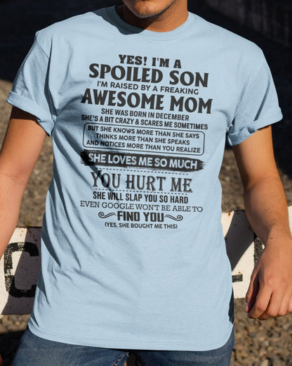 December - Awesome Mom - Perfect gift for your son (SKU-SPW-12)