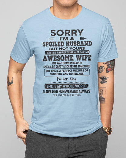 March - Awesome Wife - Perfect gift for your husband (SKU06-06-03)