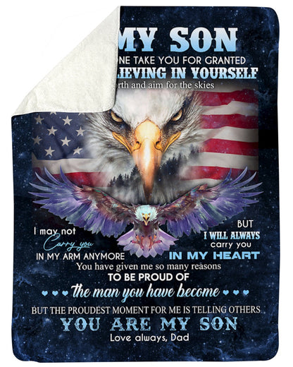 Special gift for Son - blanket - from dad