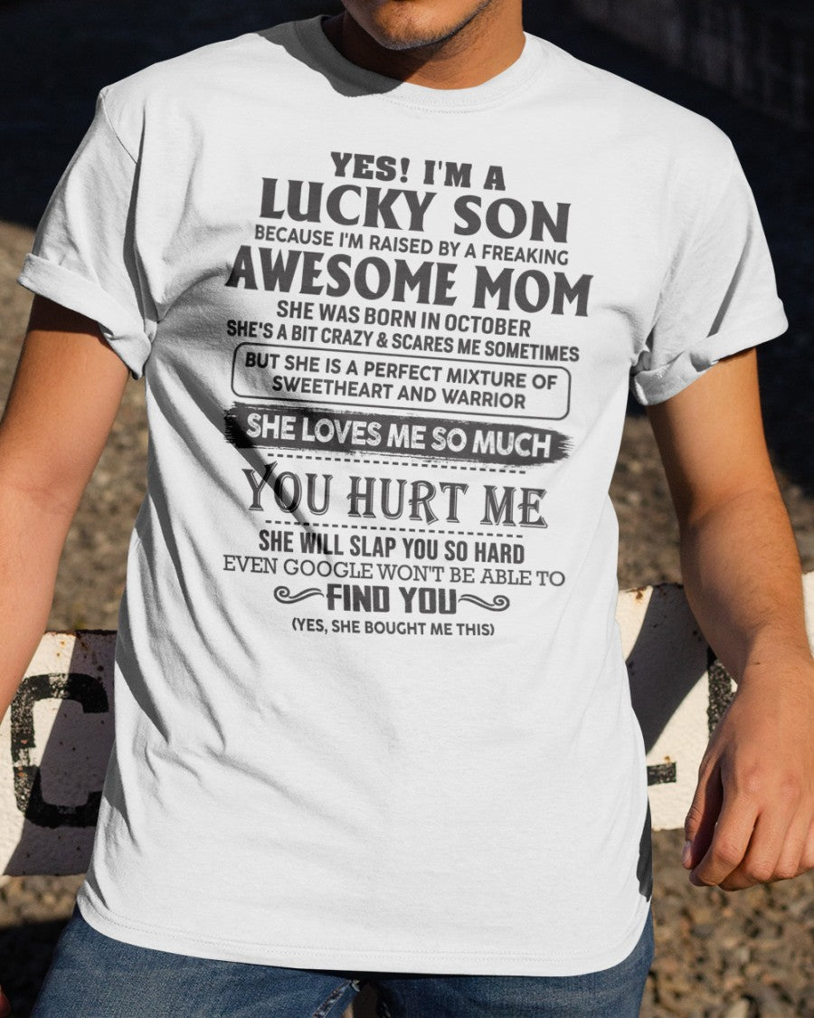 October - Sweetheart and warrior Mom - Perfect Gift For Your Son (SKU06-44-10)