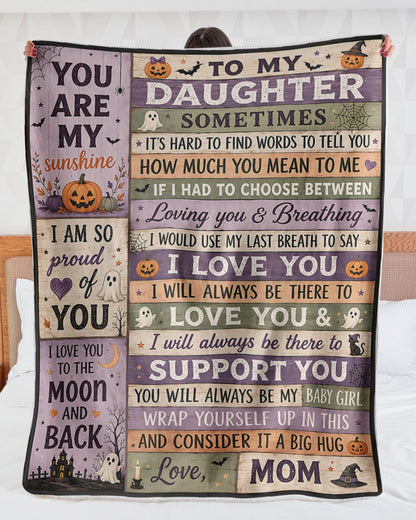 Halloween Blanket Gift for Your Daughter – From Mom (SKU2607-241)