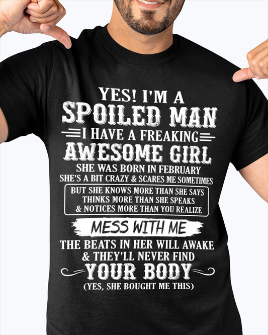 February - Awesome Girl - Perfect gift for your boyfriend, husband (SKU09-34-02)
