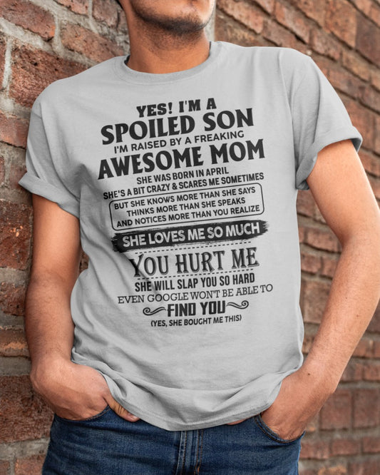April - Awesome Mom - Perfect Gift For Your Son (SKU-SPW-04)