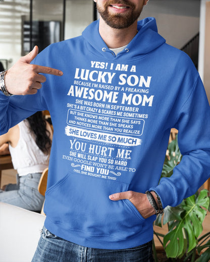 September - Awesome mom - Perfect gift for your Lucky Son (SKU10-100-09)
