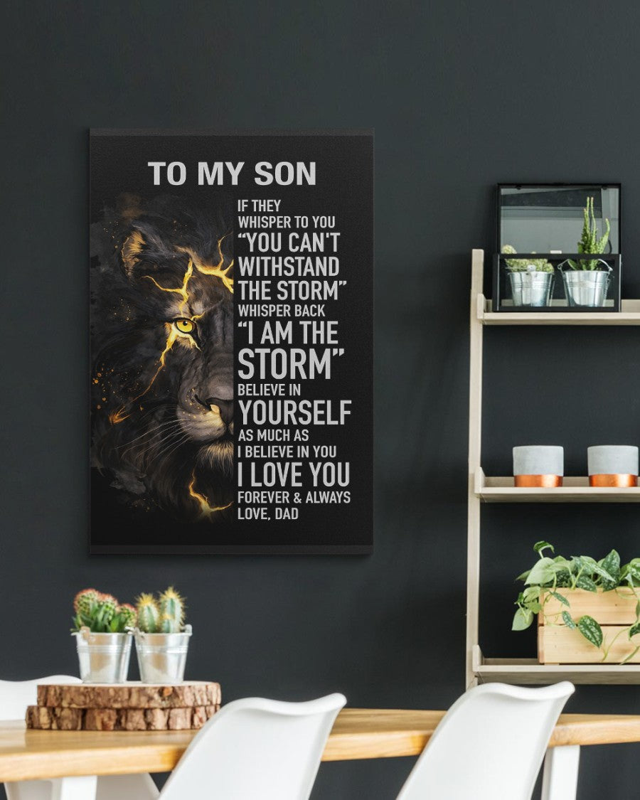To My Son From Dad Canvas (SKU2604-68)