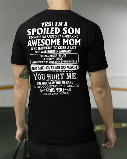 January - Awesome mom - Special gift for your son (SKU2609-153-01)